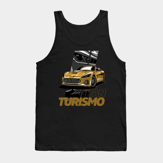 Maseratti GranTurismo Gold Tank Top by aredie19